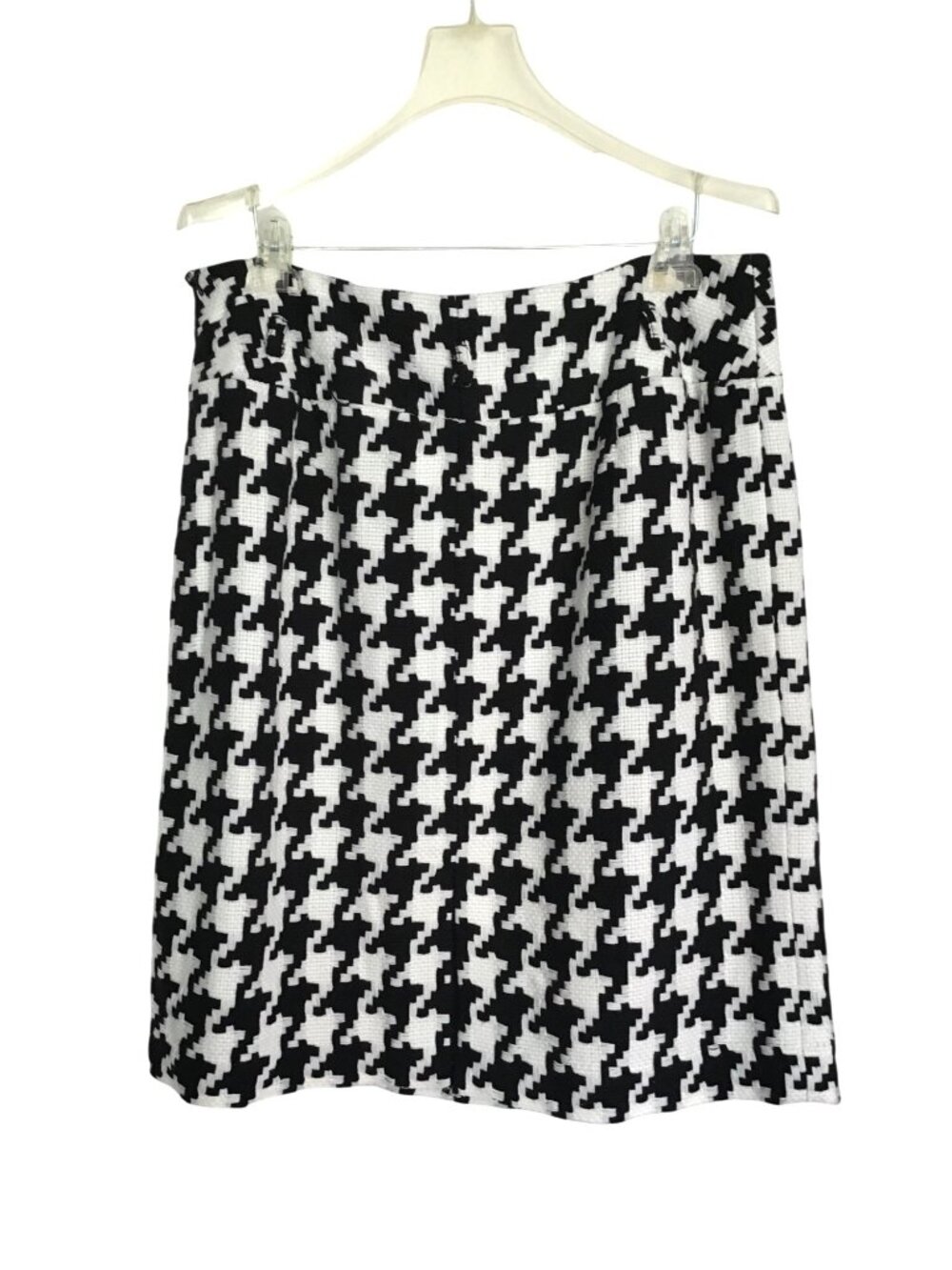 NYGARD COLLECTION- WOMEN WHITE/BLACK ZIP-UP CLOSURE KNEE LENGHT SKIRT SIZE 14